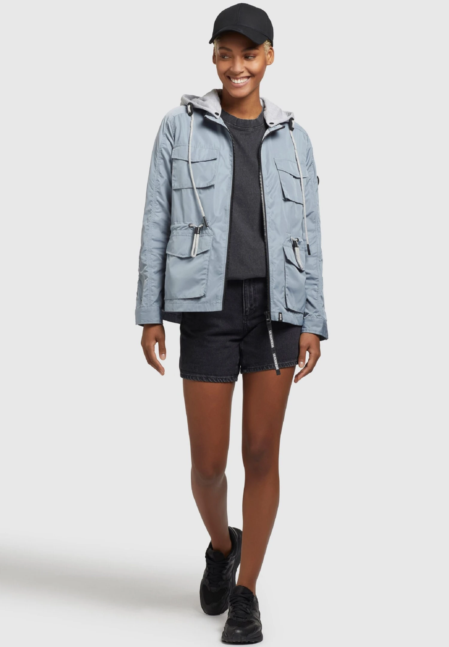 Khujo Flames - Lichte Jas - Blaugrau Hell 2 Khujo Flames - Lichte Jas - Blaugrau Hell - Afbeelding 2