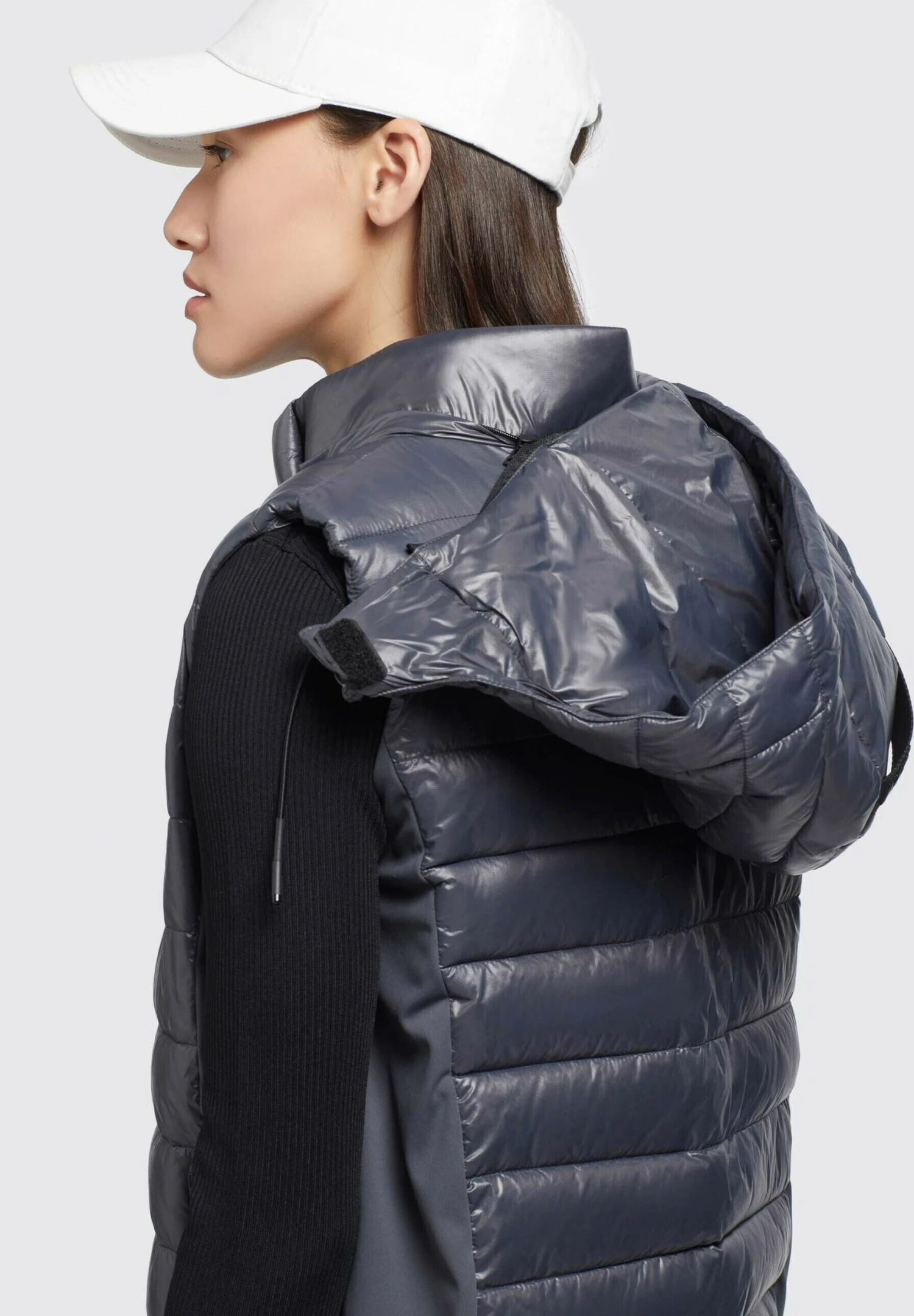 Khujo Becca Shiny - Bodywarmer - Grau 7 Khujo Becca Shiny - Bodywarmer - Grau - Afbeelding 7