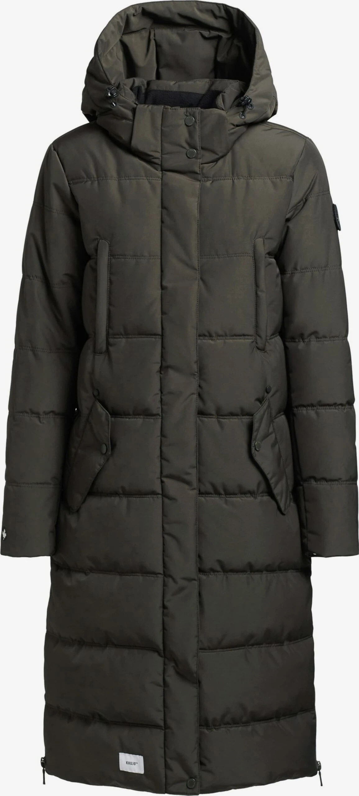 Khujo Wintermantels Wintermantel Kleo Dames Donkergroen 1 Khujo Wintermantels Wintermantel Kleo Dames Donkergroen