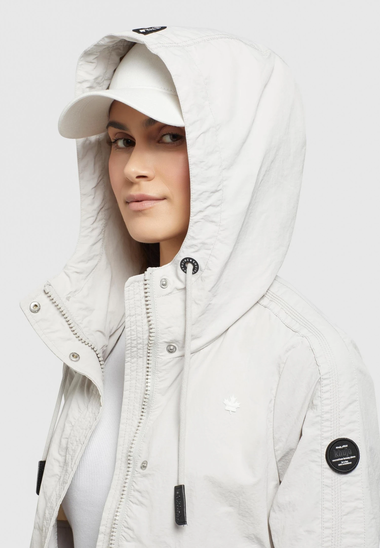 Khujo Zahira3 - Lichte Jas - Hellgrau 5 Khujo Zahira3 - Lichte Jas - Hellgrau - Afbeelding 5