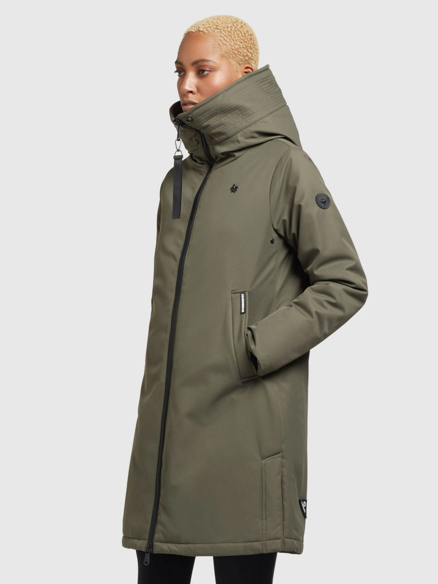 Khujo Tussenmantels Tussenmantel LISAD Dames Kaki 5 Khujo Tussenmantels Tussenmantel LISAD Dames Kaki - Afbeelding 5