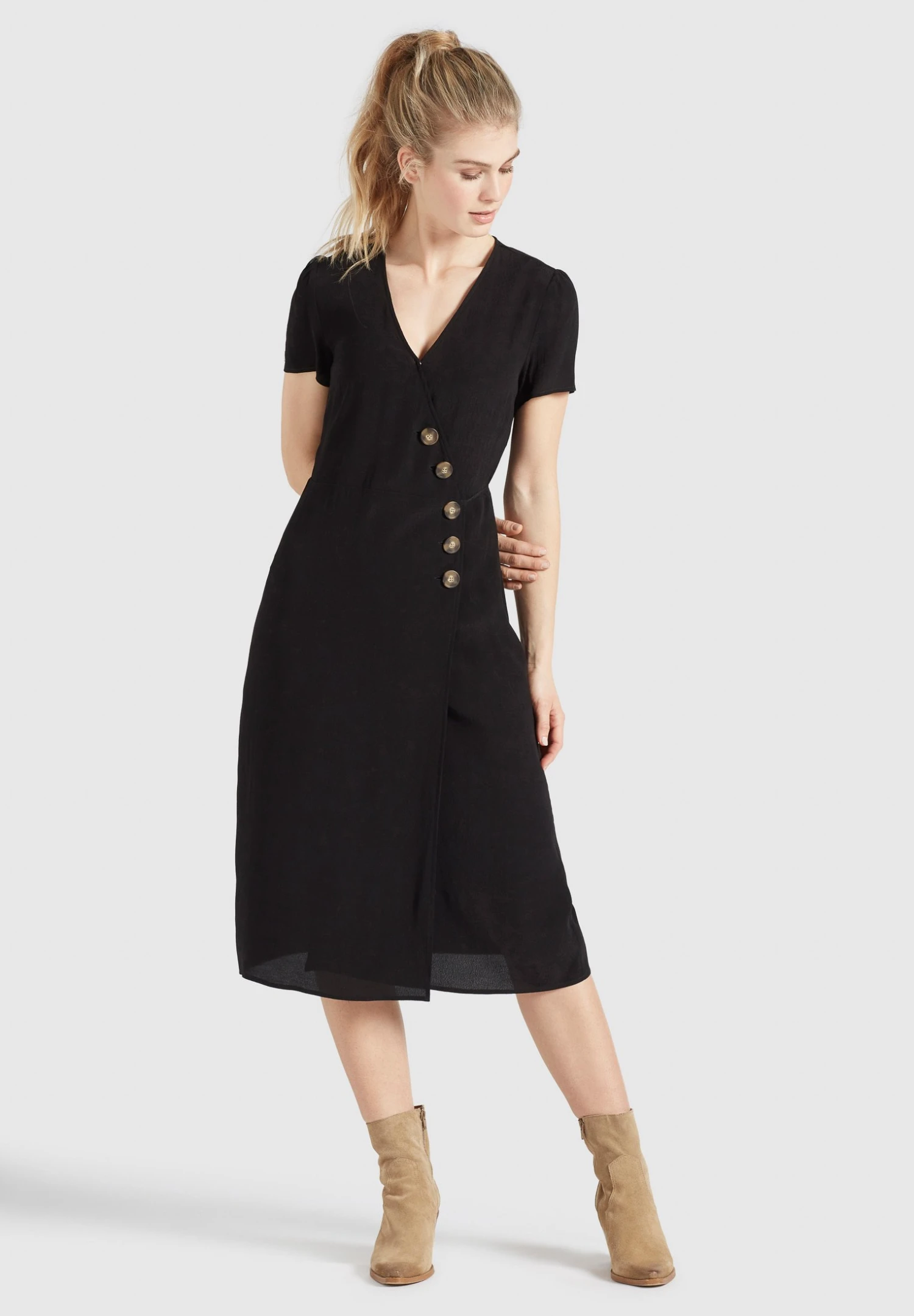 Khujo Porgy - Jurk - Schwarz 1 Khujo Porgy - Jurk - Schwarz