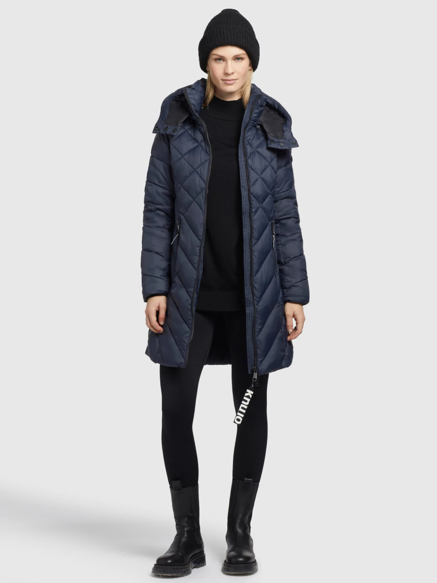 Khujo Tussenmantels Tussenmantel Aneth Dames Navy 3 Khujo Tussenmantels Tussenmantel Aneth Dames Navy - Afbeelding 3