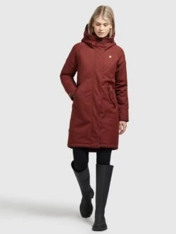 Khujo Parkas Tussenparka Dames Roestrood -Khujo Winkel 0ab47665528fbc0131f15e8c85504190