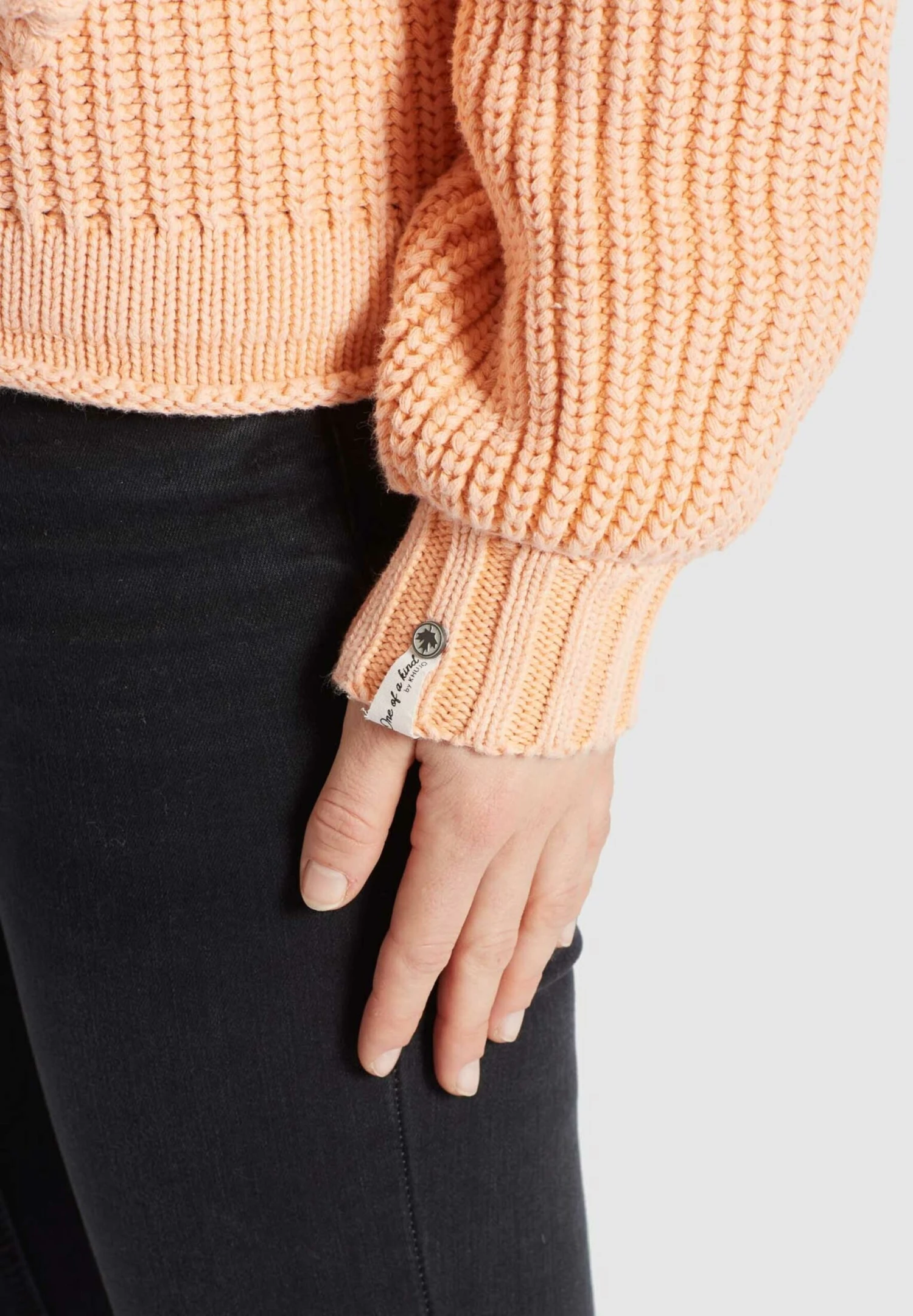 Khujo Hoodies Trui Hedvig Dames Abrikoos 6 Khujo Hoodies Trui Hedvig Dames Abrikoos - Afbeelding 6