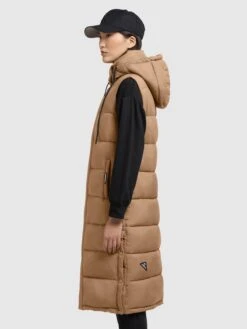 Khujo Bodywarmers Bodywarmer Tourin Dames Lichtbruin -Khujo Winkel 0e4718fce691226921f90afe91deaac9