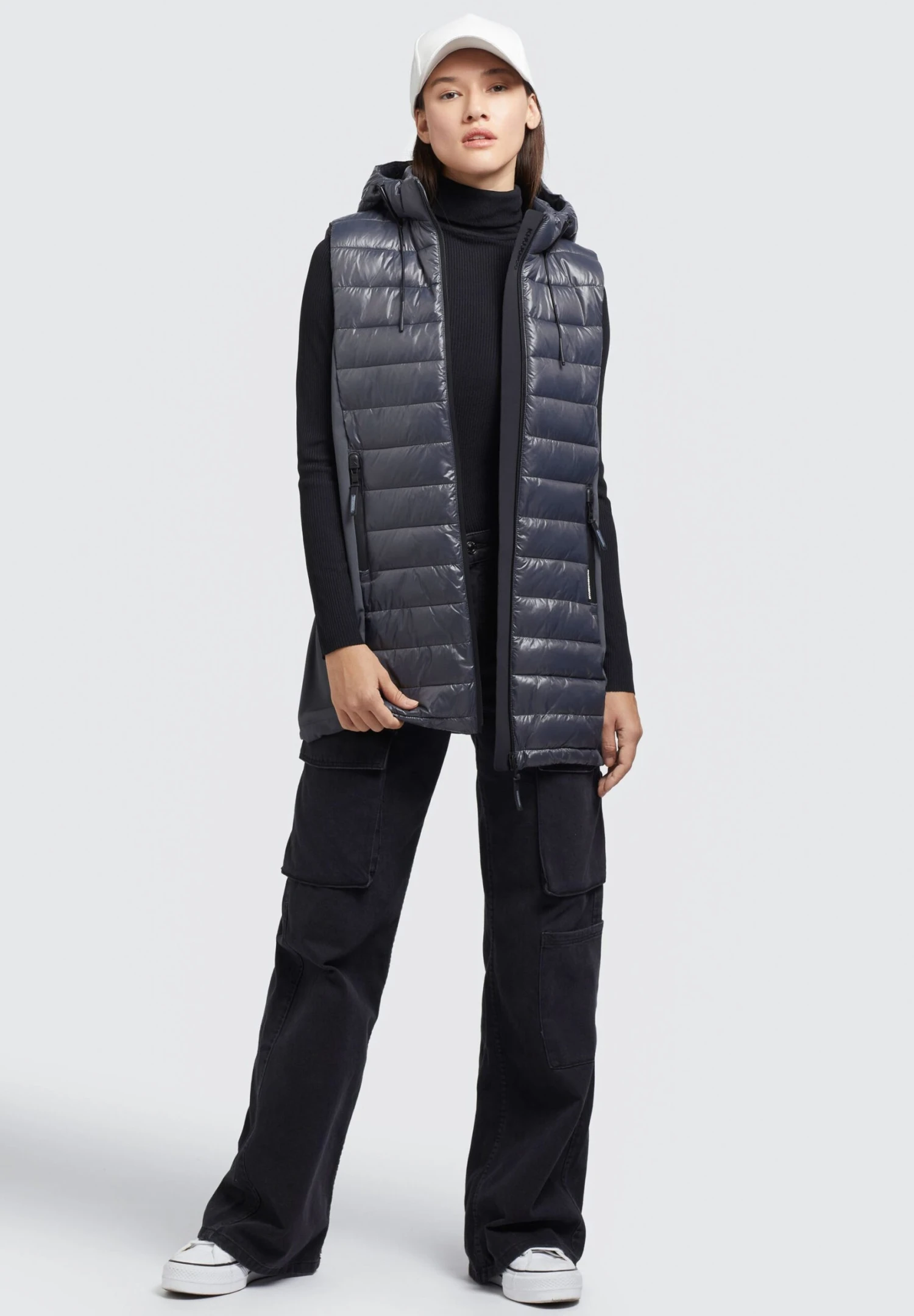 Khujo Becca Shiny - Bodywarmer - Grau 2 Khujo Becca Shiny - Bodywarmer - Grau - Afbeelding 2