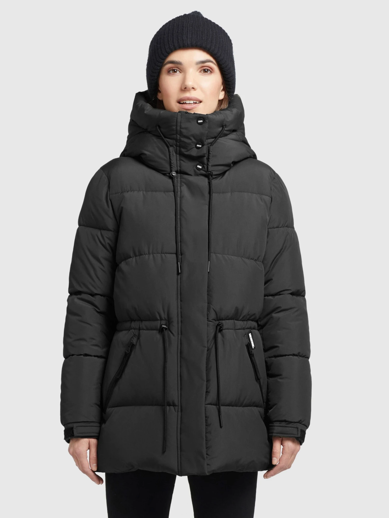Khujo Winterjassen Winterjas Leviani Dames Zwart 2 Khujo Winterjassen Winterjas Leviani Dames Zwart - Afbeelding 2
