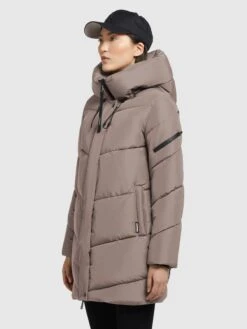 Khujo Winterjassen Winterjas Jordis 4 Dames Taupe -Khujo Winkel 10586c8758efdfc88e272f092e273a37