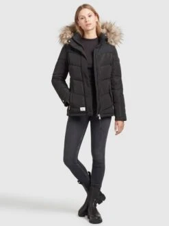Khujo Winterjassen Winterjas Winsen Dames Zwart -Khujo Winkel 12ce042e26056fa63af7cd862ff43a53