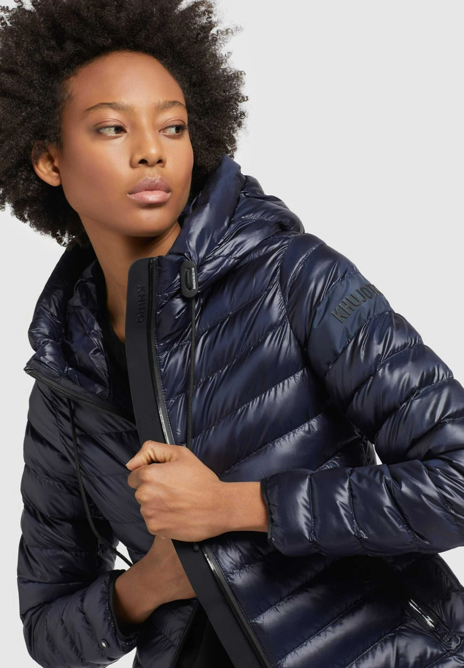 Khujo Lovina4 Shiny - Jas - Dunkelblau 7 Khujo Lovina4 Shiny - Jas - Dunkelblau - Afbeelding 7