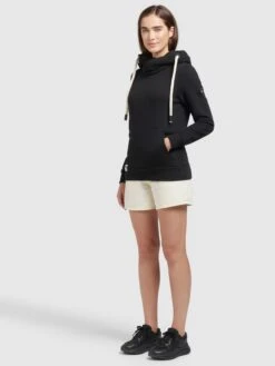 Khujo Hoodies Sweatshirt Rhabea Dames Zwart -Khujo Winkel 17295d59b12fd56e7b89ca2289aece72