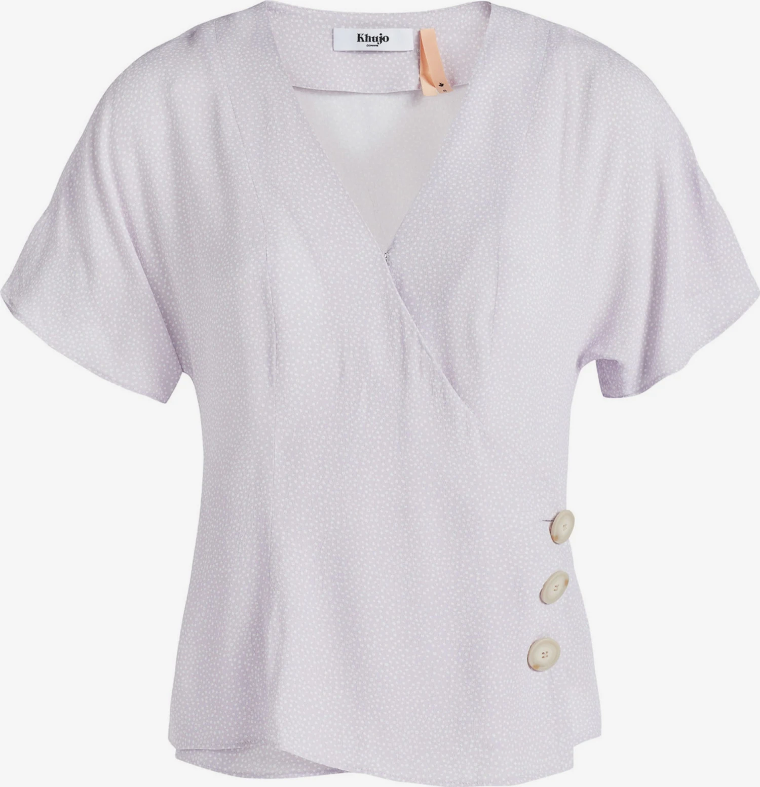 Khujo Blouses Met Korte Mouw Blouse Giovanna Dames Sering 1 Khujo Blouses Met Korte Mouw Blouse Giovanna Dames Sering