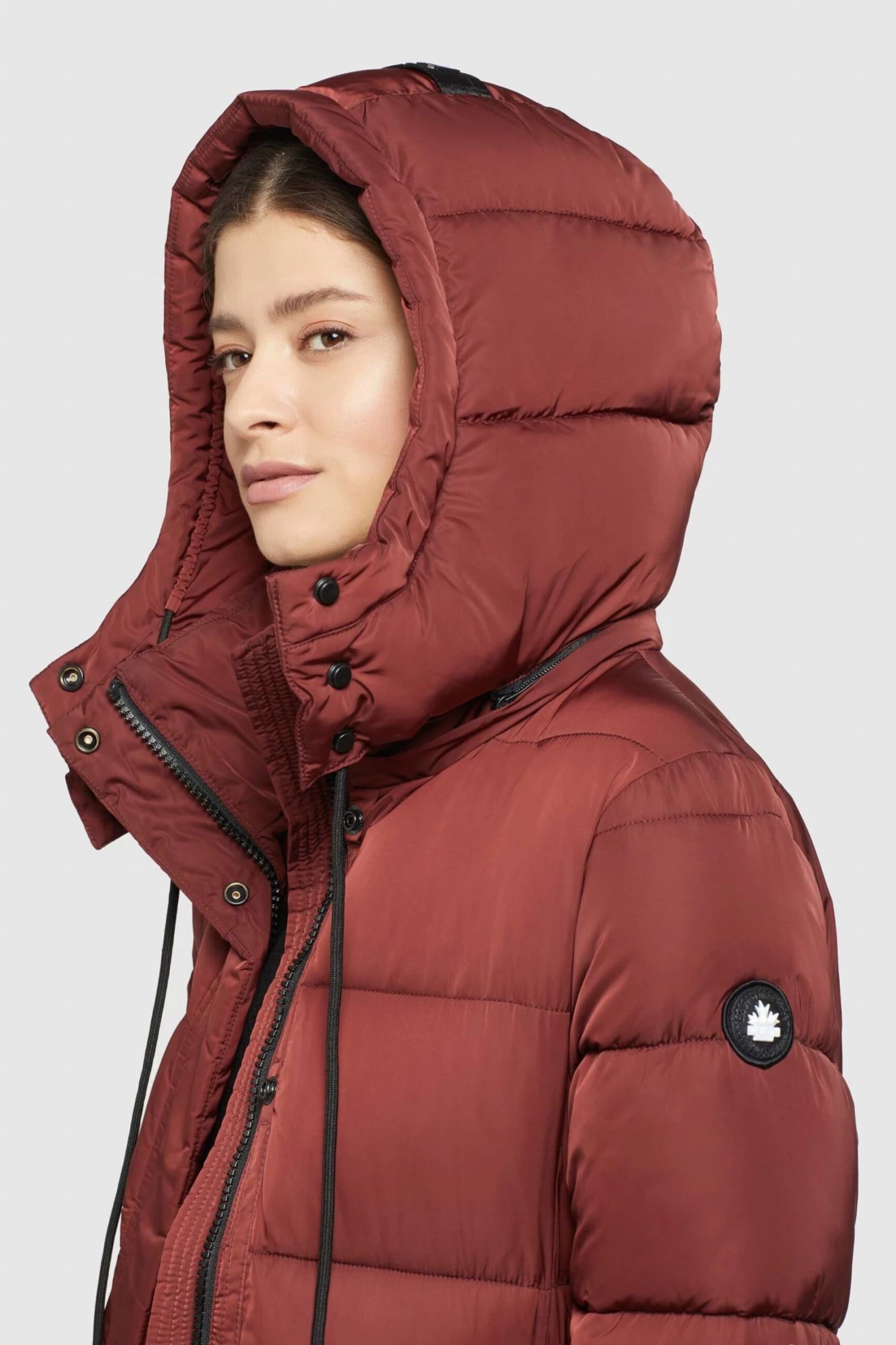 Khujo Wintermantels Wintermantel HAZELLE Dames Roestrood 7 Khujo Wintermantels Wintermantel HAZELLE Dames Roestrood - Afbeelding 7