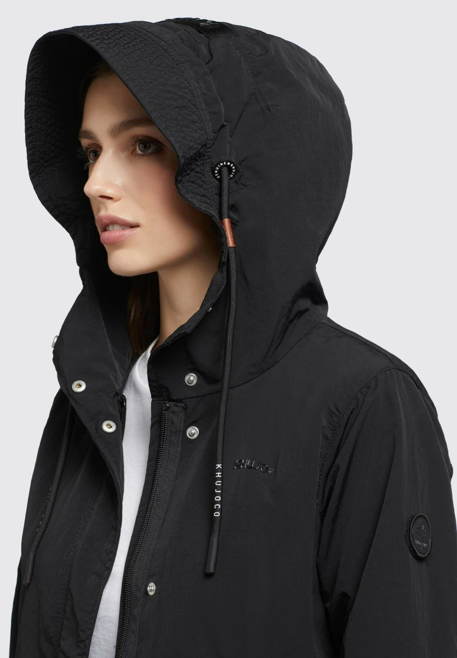 Khujo Adda - Halflange Jas - Schwarz 5 Khujo Adda - Halflange Jas - Schwarz - Afbeelding 5