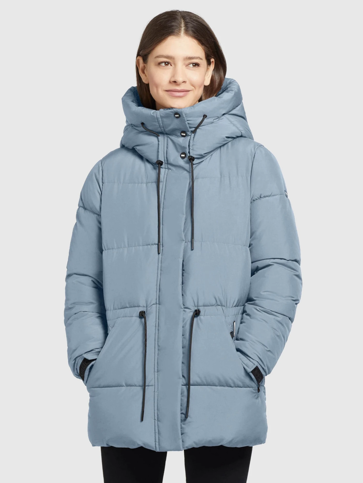 Khujo Winterjassen Winterjas Leviani2 Dames Duifblauw 2 Khujo Winterjassen Winterjas Leviani2 Dames Duifblauw - Afbeelding 2