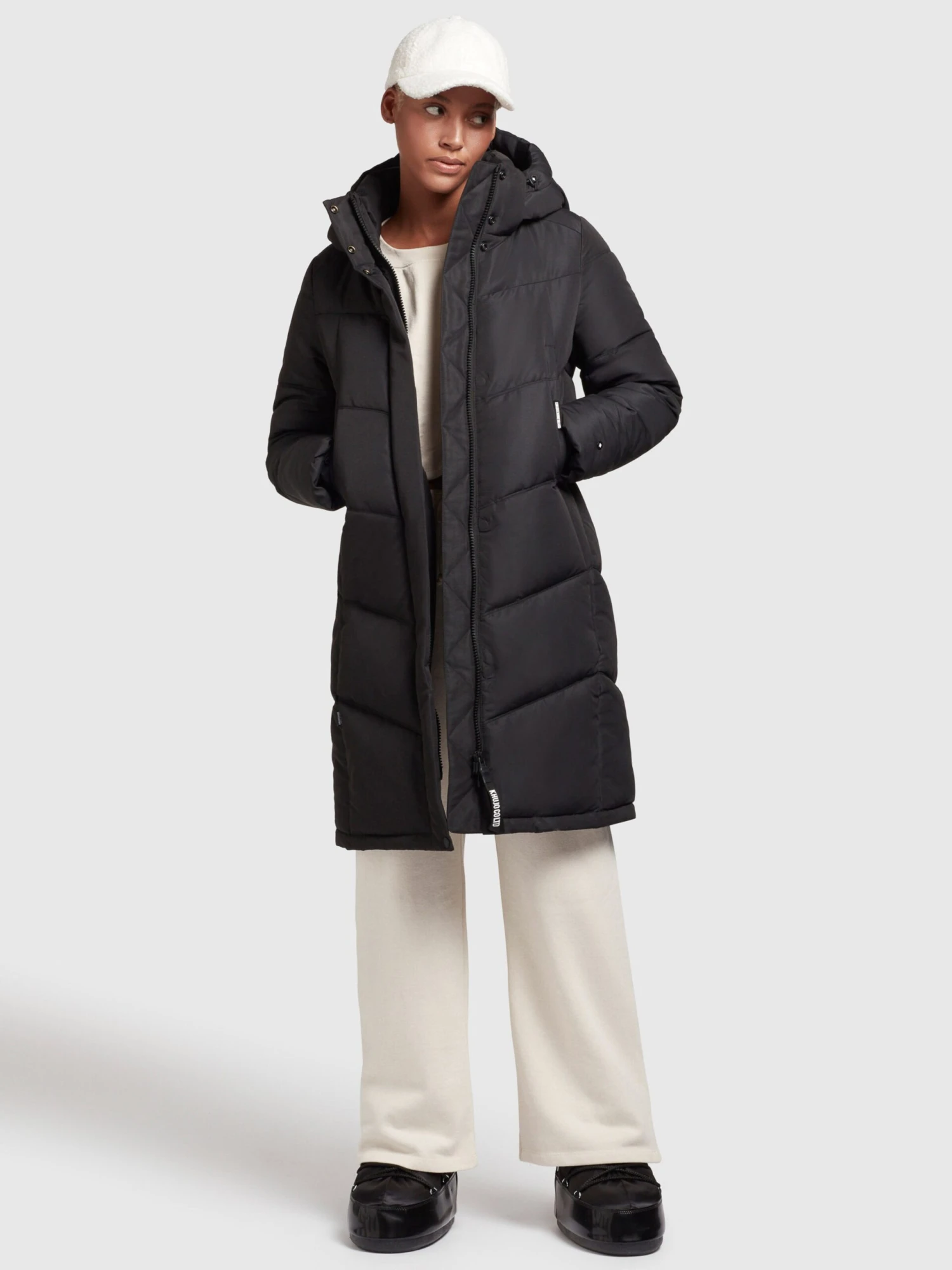 Khujo Wintermantels Wintermantel Limetta Dames Zwart 5 Khujo Wintermantels Wintermantel Limetta Dames Zwart - Afbeelding 5