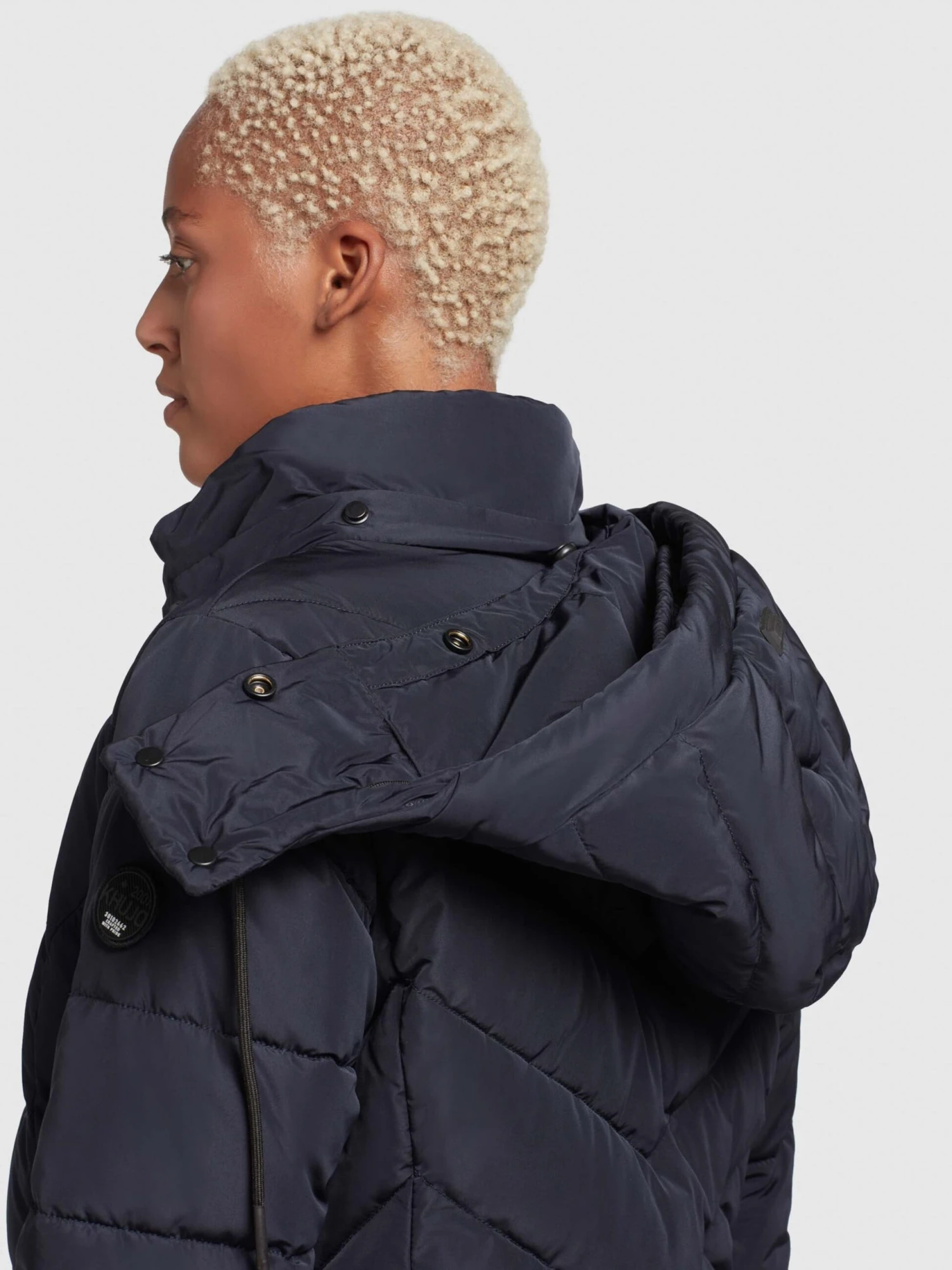 Khujo Korte Mantels Wintermantel Cups Dames Marine 8 Khujo Korte Mantels Wintermantel Cups Dames Marine - Afbeelding 8