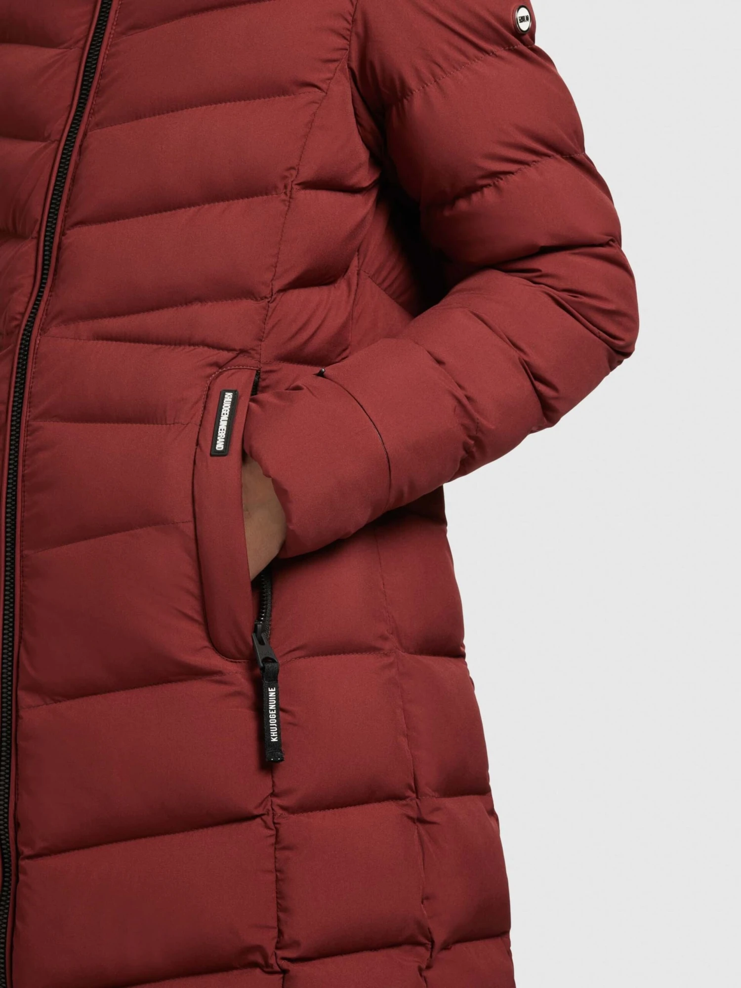 Khujo Korte Mantels Wintermantel Tuhani Dames Roestrood 8 Khujo Korte Mantels Wintermantel Tuhani Dames Roestrood - Afbeelding 8