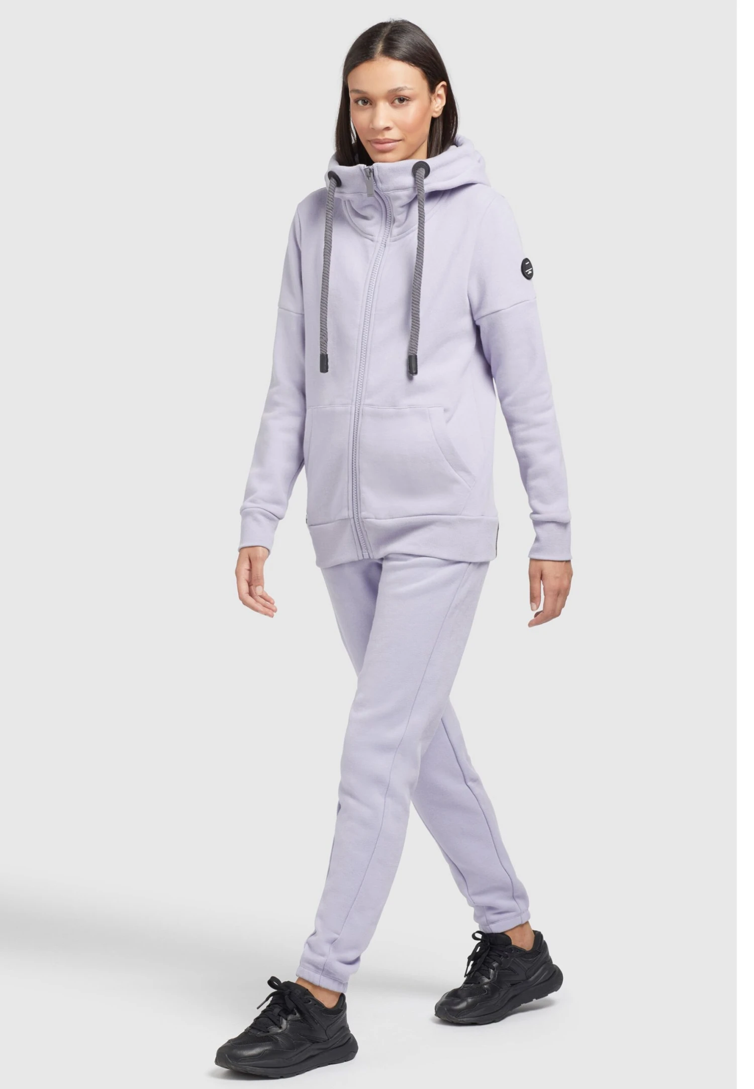 Khujo Salomea - Sweater Met Rits - Flieder 1 Khujo Salomea - Sweater Met Rits - Flieder