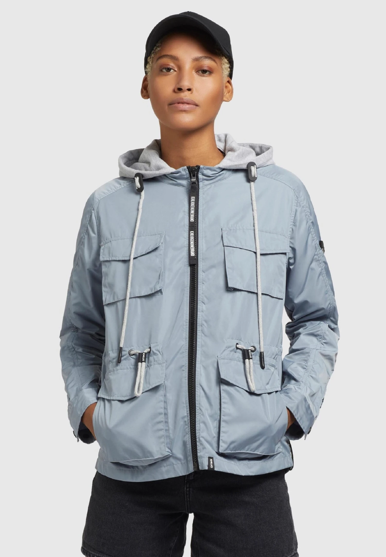 Khujo Flames - Lichte Jas - Blaugrau Hell 1 Khujo Flames - Lichte Jas - Blaugrau Hell