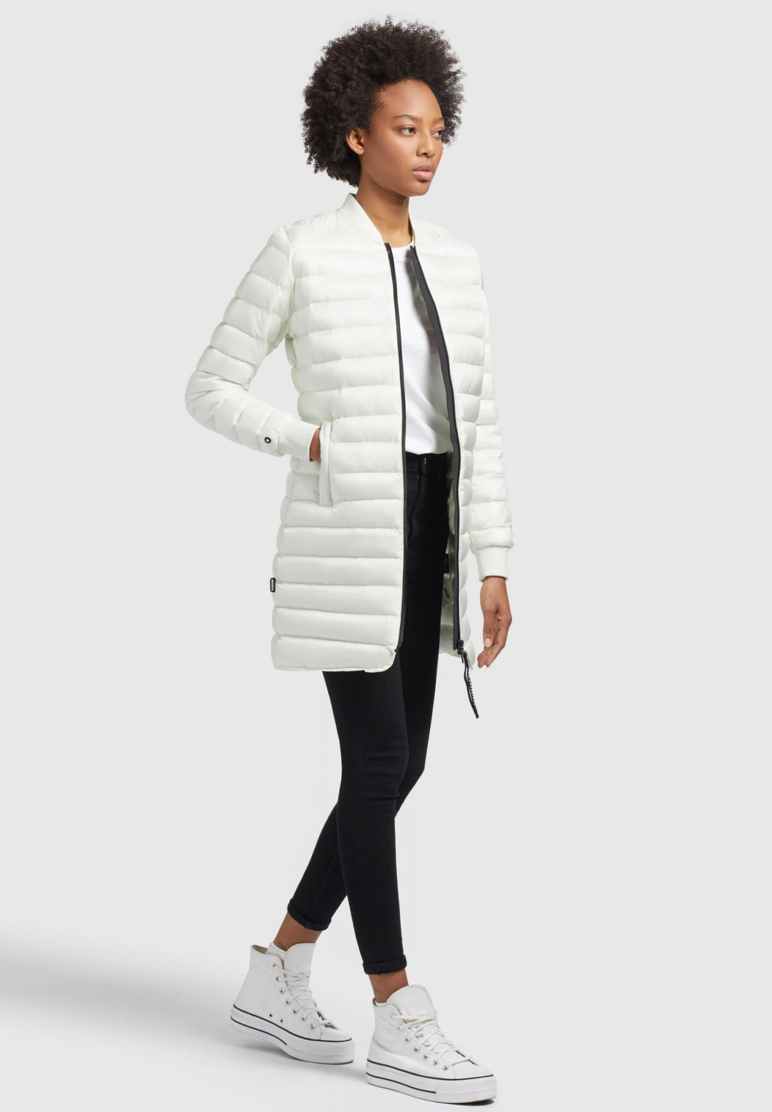 Khujo Greta Shiny - Jas - Cremeweiß 2 Khujo Greta Shiny - Jas - Cremeweiß - Afbeelding 2