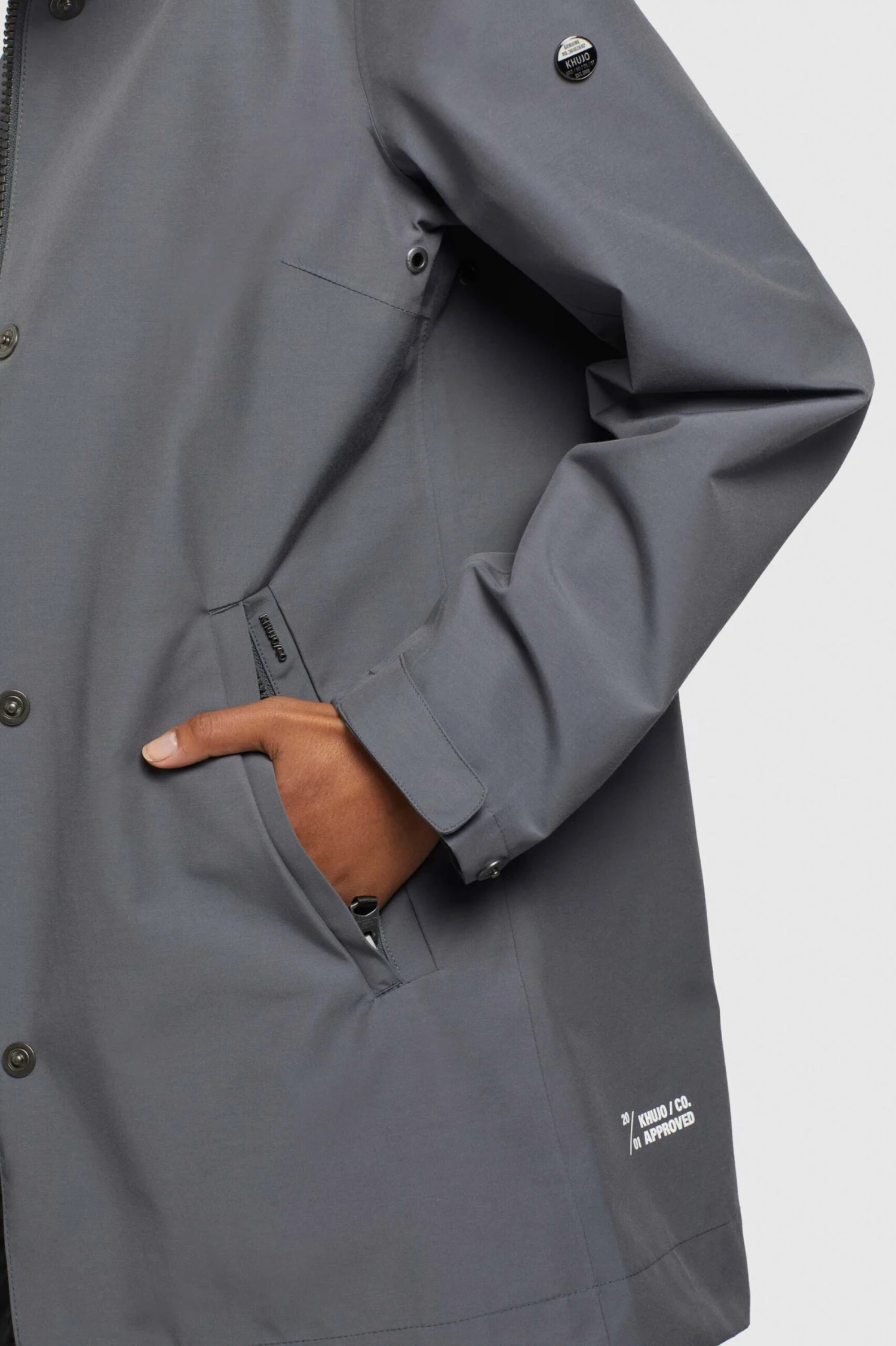 Khujo Tussenmantels Tussenmantel Artisa Dames Rookgrijs 8 Khujo Tussenmantels Tussenmantel Artisa Dames Rookgrijs - Afbeelding 8