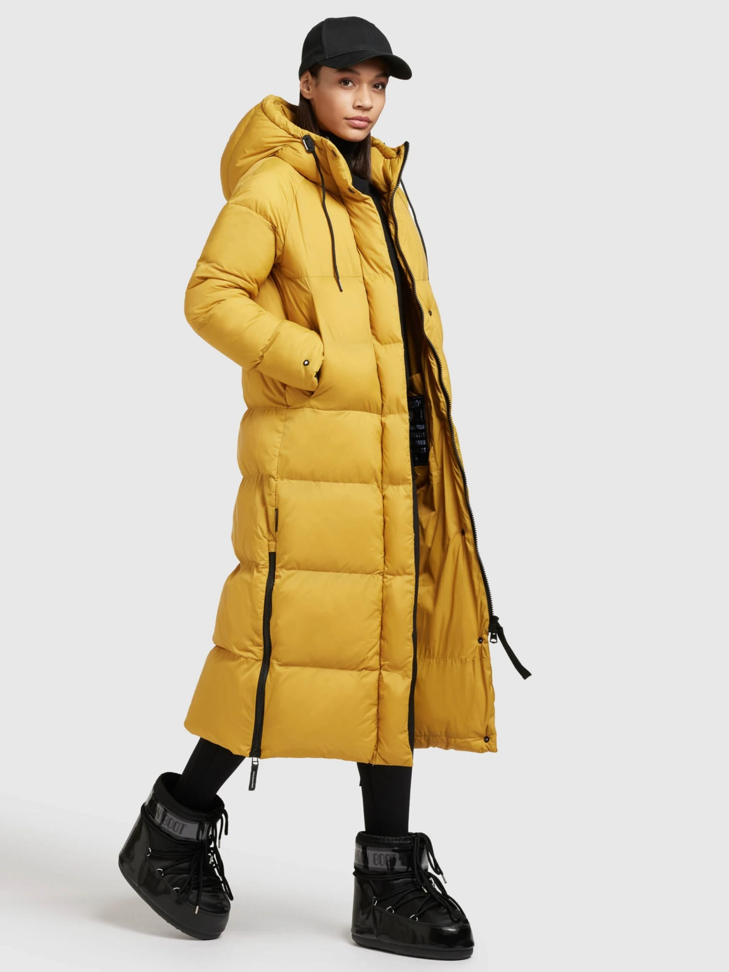 Khujo Wintermantels Wintermantel Dames Goudgeel 3 Khujo Wintermantels Wintermantel Dames Goudgeel - Afbeelding 3