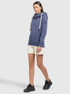 Khujo Hoodies Sweatshirt Rhabea Dames Blauw -Khujo Winkel 25e3ec2798132cd4043734fbe6e29d70
