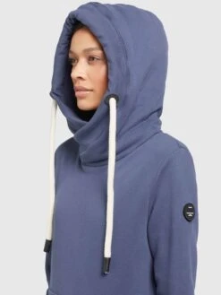 Khujo Hoodies Sweatshirt Rhabea Dames Blauw -Khujo Winkel 2bed52da8f888bfa66ca8fcb5ae7c940