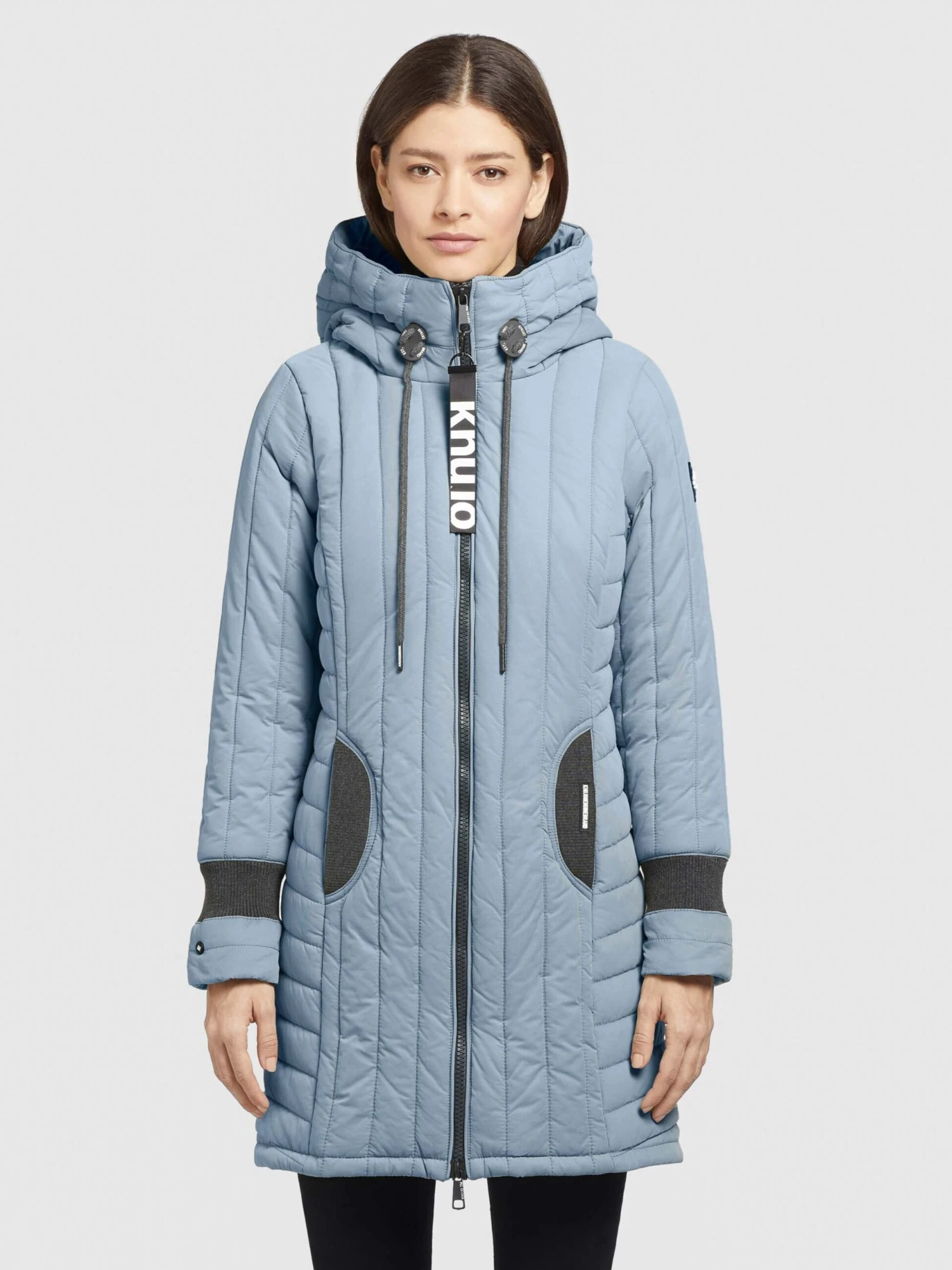 Khujo Tussenmantels Tussenmantel Jerry Dames Lichtblauw 2 Khujo Tussenmantels Tussenmantel Jerry Dames Lichtblauw - Afbeelding 2