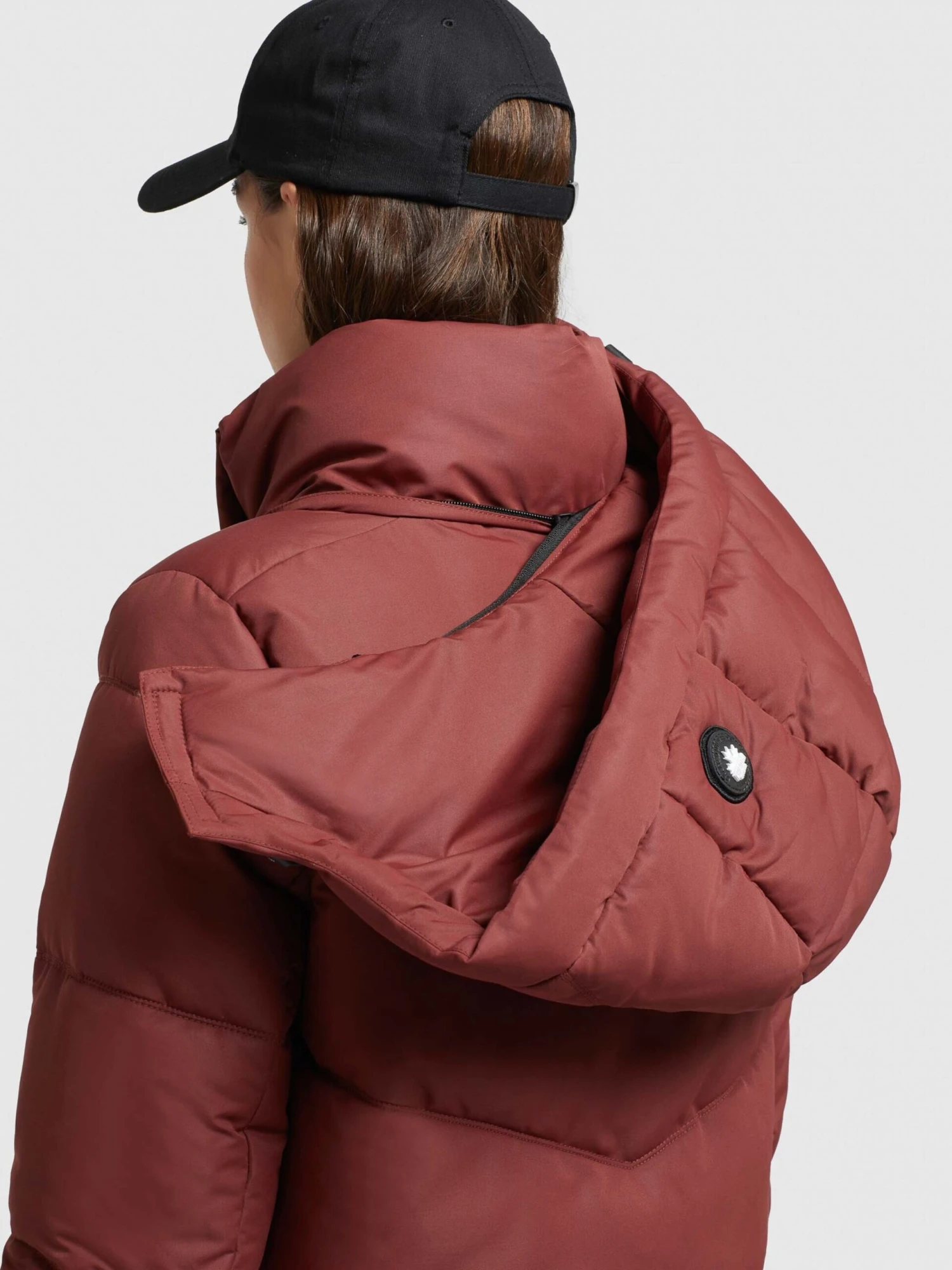 Khujo Wintermantels Wintermantel Limetta Dames Roestrood 7 Khujo Wintermantels Wintermantel Limetta Dames Roestrood - Afbeelding 7