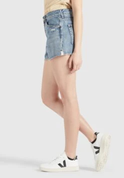 Khujo Denim Shorts Loosefit Jeans Anouk Dames Blauw -Khujo Winkel 2e1ac35c883a192e3923168bfbc0599d