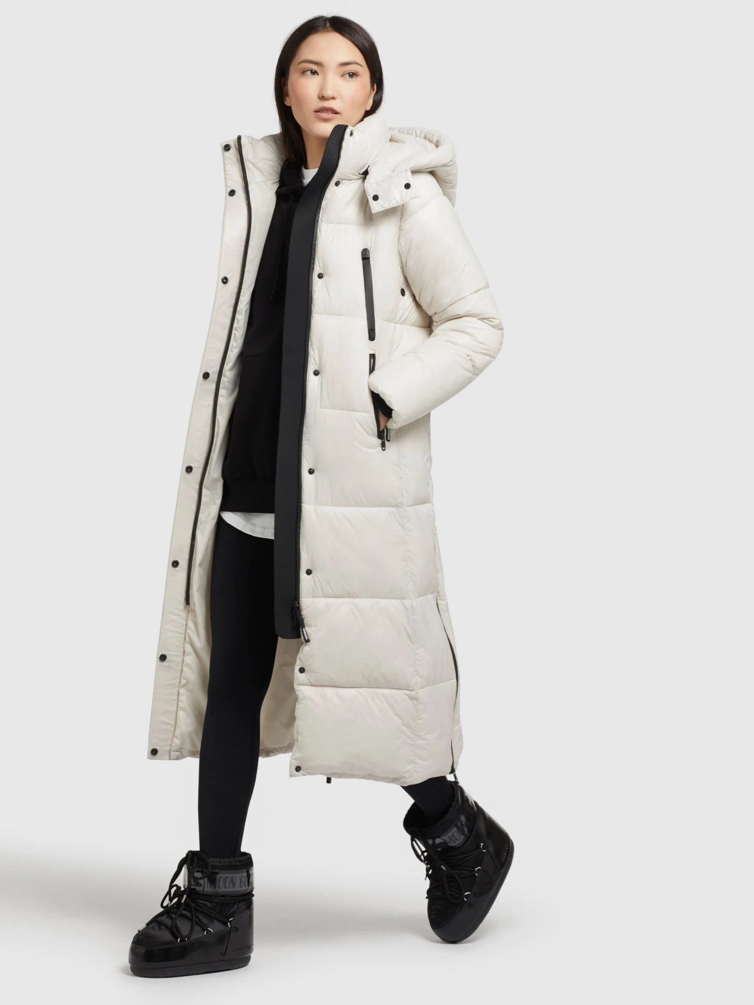 Khujo Wintermantels Wintermantel Melona Dames Parelwit 3 Khujo Wintermantels Wintermantel Melona Dames Parelwit - Afbeelding 3