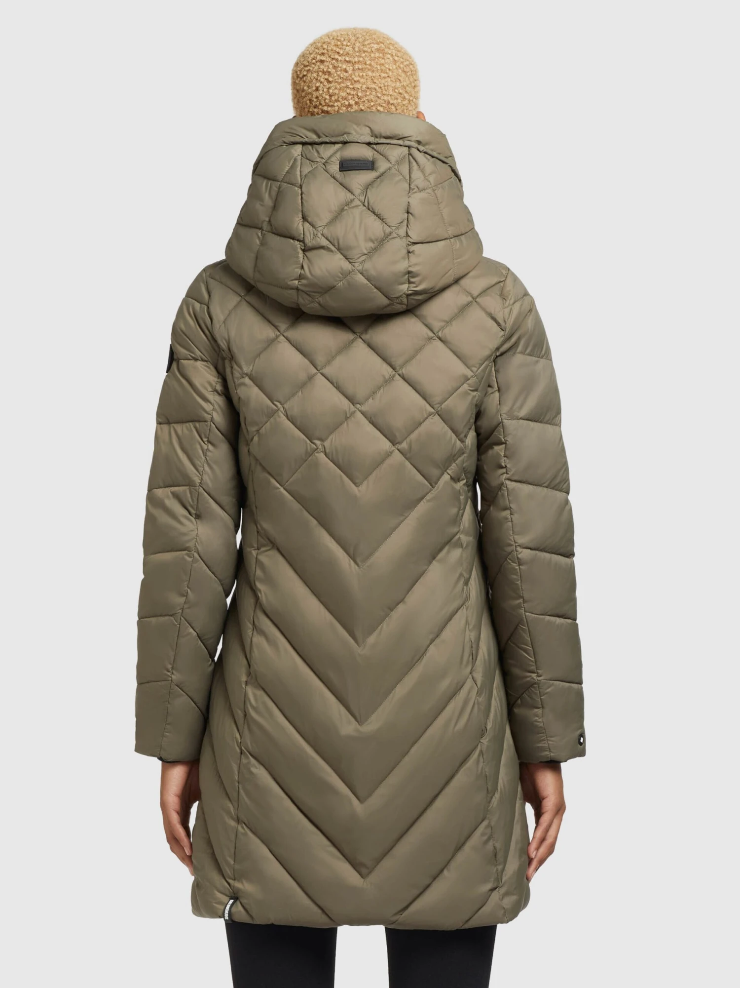 Khujo Tussenmantels Tussenmantel Aneth Dames Kaki 4 Khujo Tussenmantels Tussenmantel Aneth Dames Kaki - Afbeelding 4