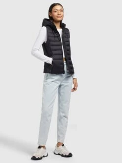 Khujo Bodywarmers Bodywarmer Fabia Matt Dames Zwart -Khujo Winkel 341d9db909f3c8d86ab345cd18a9e893