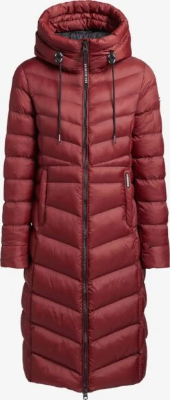 Khujo Winterjassen Winterjas Ingram Shine Dames Donkerrood
