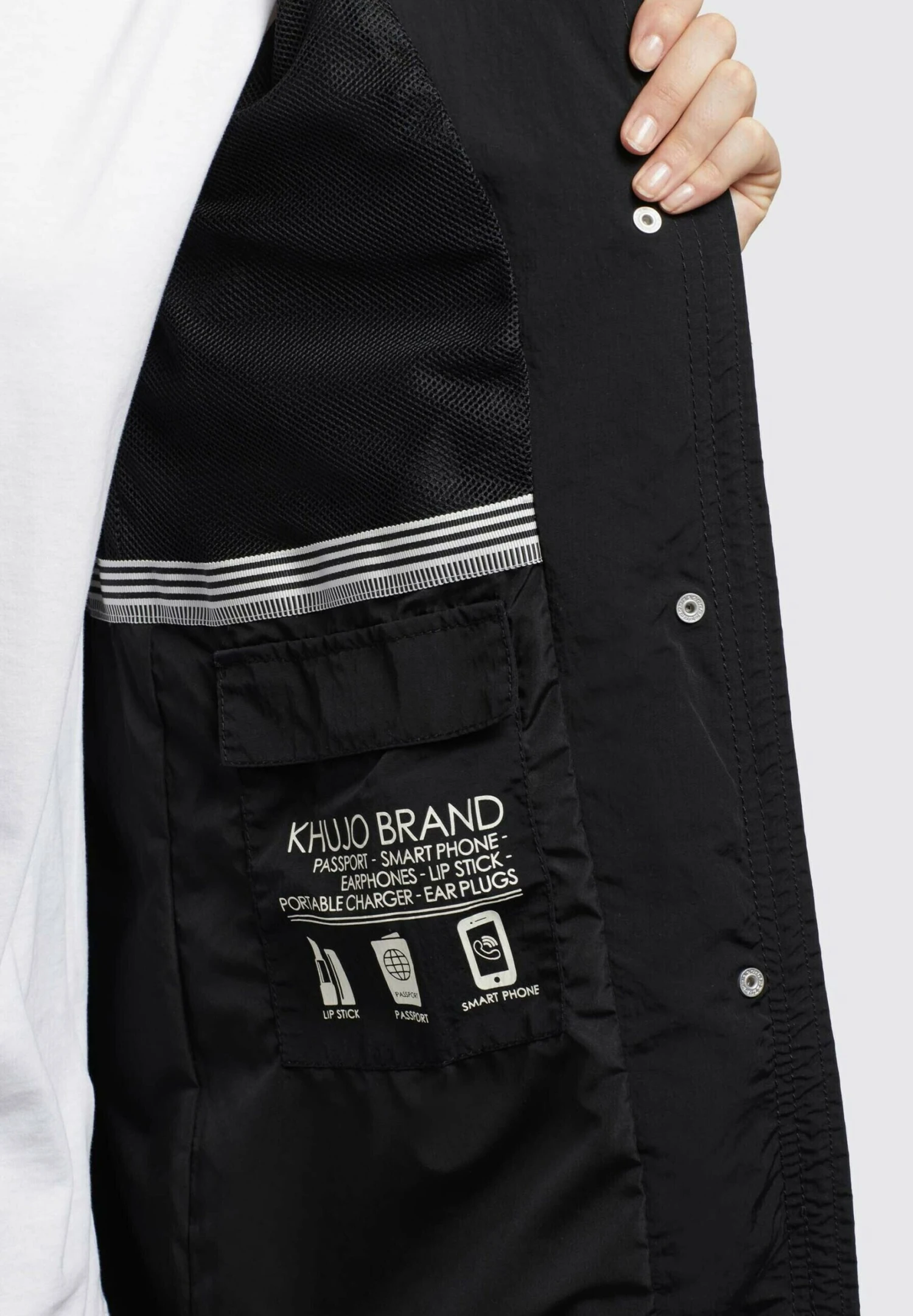 Khujo Adda - Halflange Jas - Schwarz 6 Khujo Adda - Halflange Jas - Schwarz - Afbeelding 6