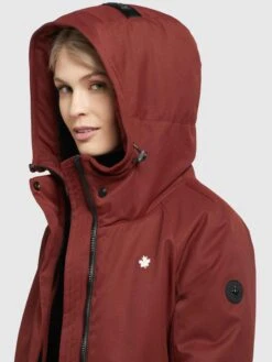 Khujo Parkas Tussenparka Dames Roestrood -Khujo Winkel 3b941b3d10e195148079486c55646784
