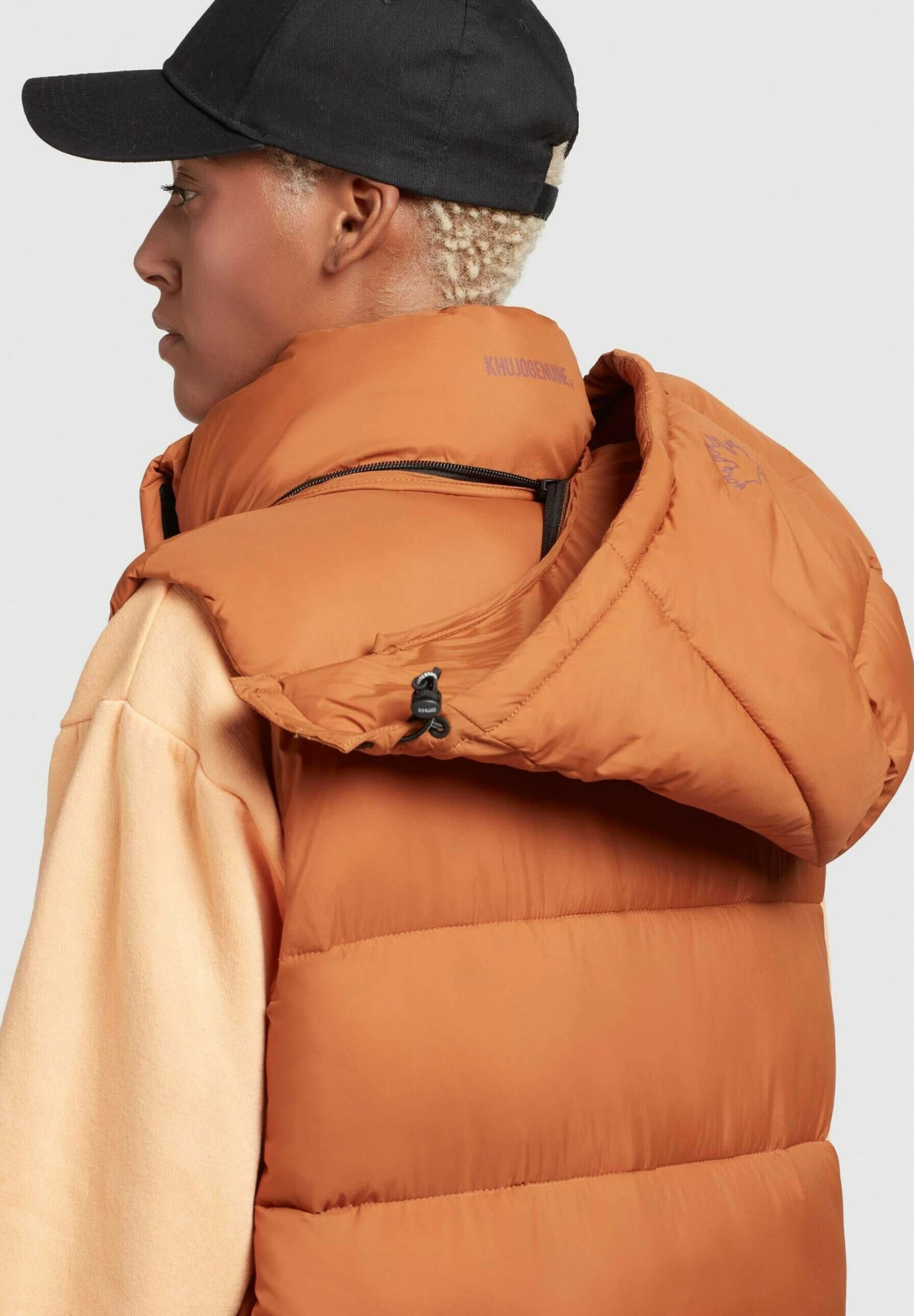 Khujo Magneta Matt - Bodywarmer - Orangebraun 6 Khujo Magneta Matt - Bodywarmer - Orangebraun - Afbeelding 6