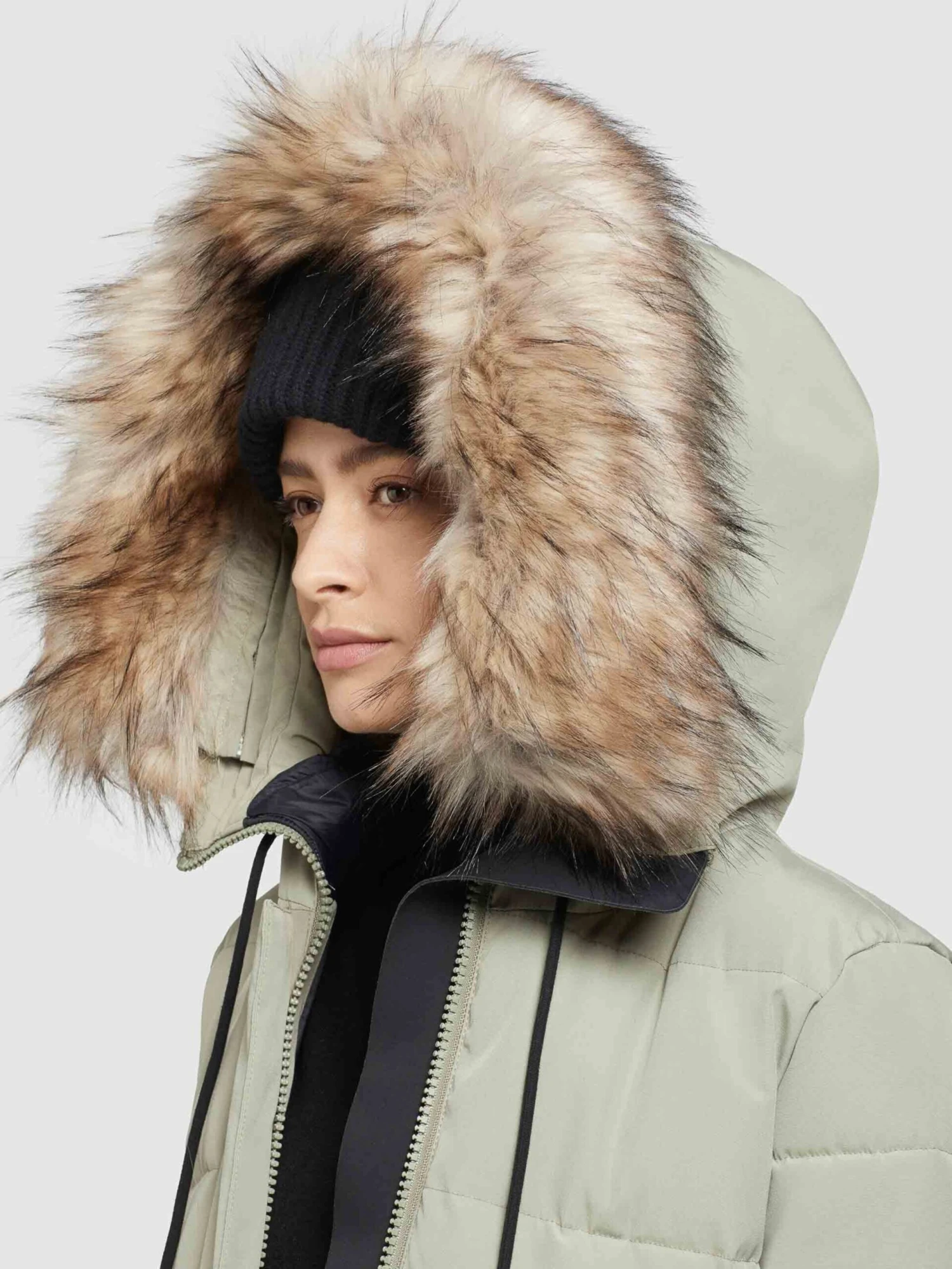 Khujo Wintermantels Wintermantel LOLL Dames Pastelgroen 8 Khujo Wintermantels Wintermantel LOLL Dames Pastelgroen - Afbeelding 8