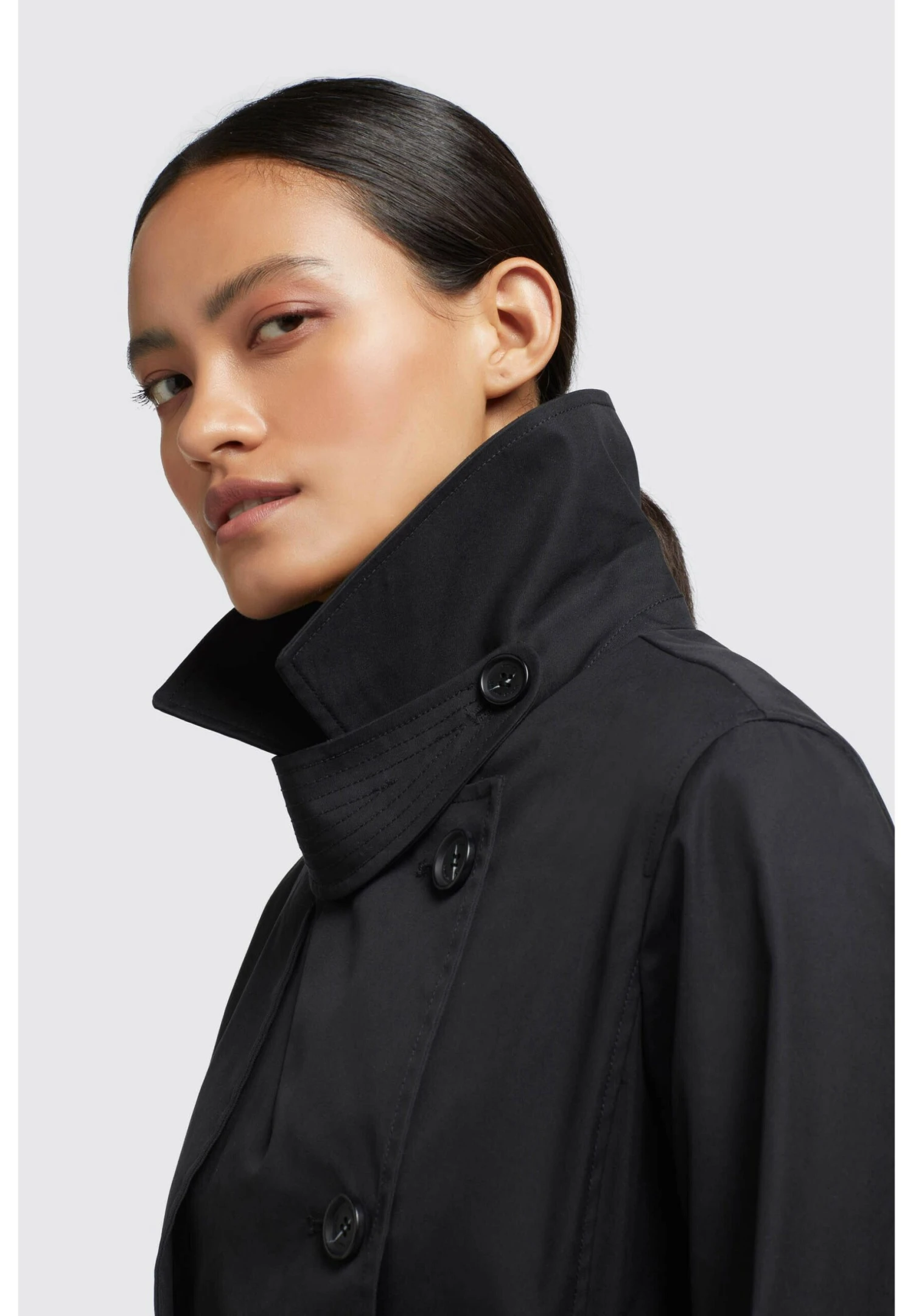 Khujo Trenchcoat - Schwarz 5 Khujo Trenchcoat - Schwarz - Afbeelding 5