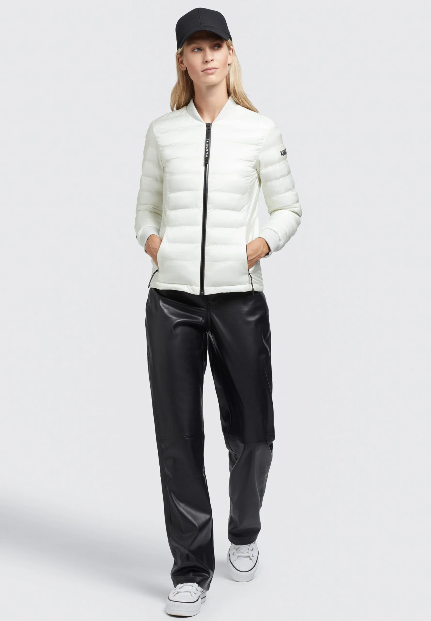 Khujo Maude Shiny - Bomberjacks - Cremeweiß 2 Khujo Maude Shiny - Bomberjacks - Cremeweiß - Afbeelding 2