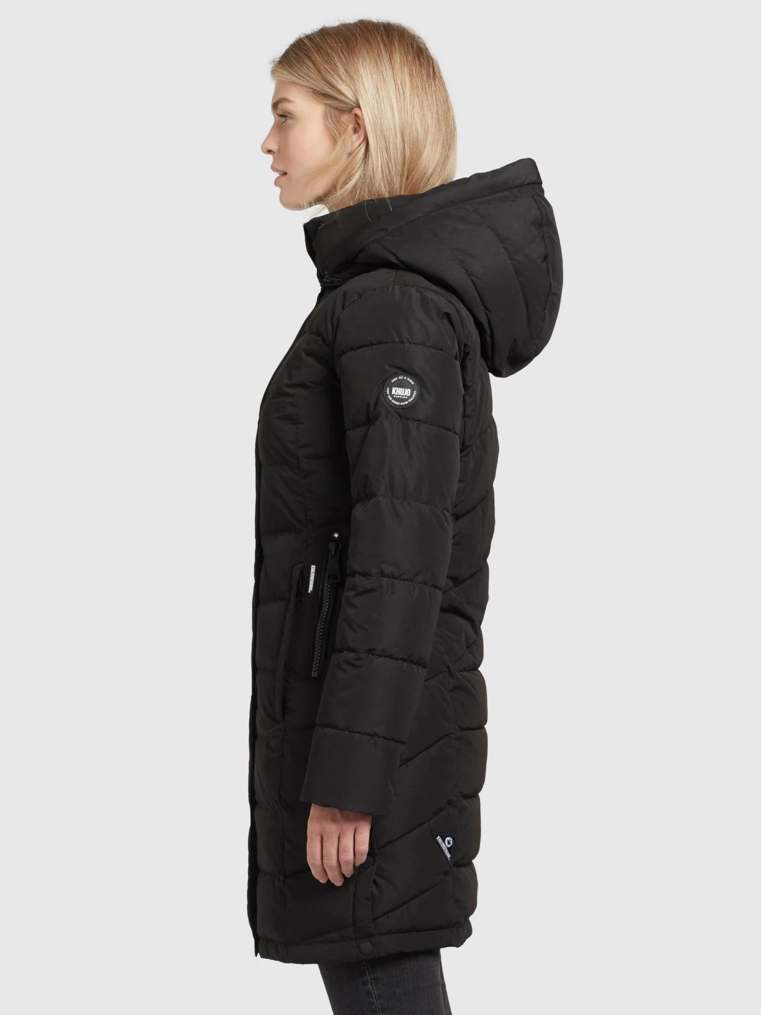 Khujo Wintermantels Wintermantel Delinas Dames Zwart 5 Khujo Wintermantels Wintermantel Delinas Dames Zwart - Afbeelding 5