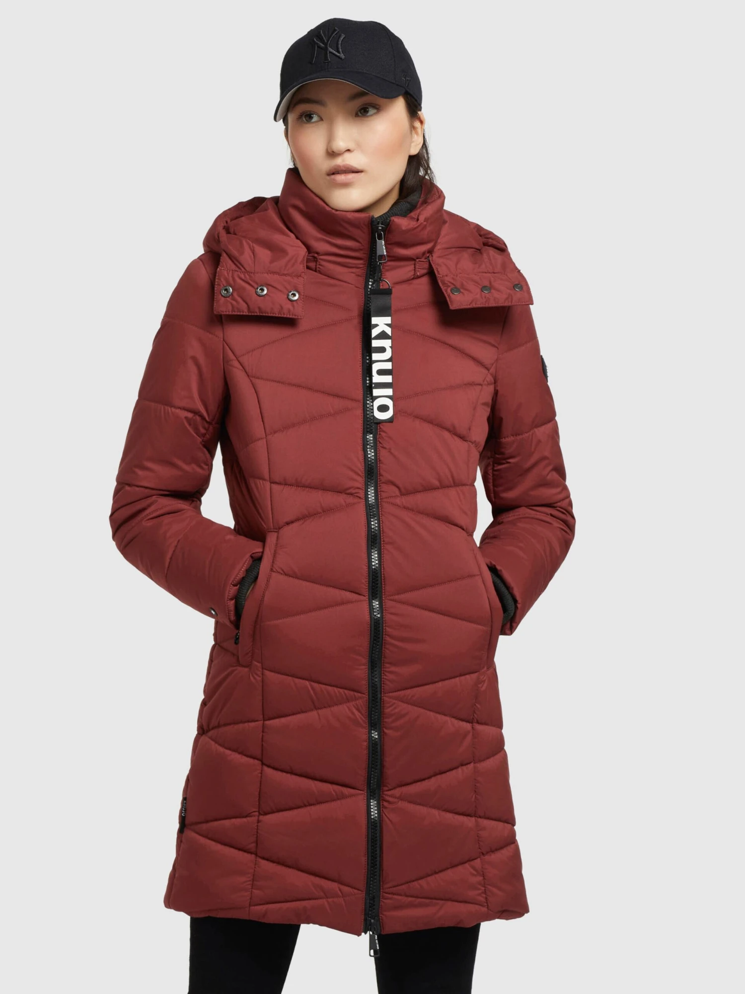 Khujo Tussenmantels Tussenmantel Fitt Light Dames Roestrood 2 Khujo Tussenmantels Tussenmantel Fitt Light Dames Roestrood - Afbeelding 2