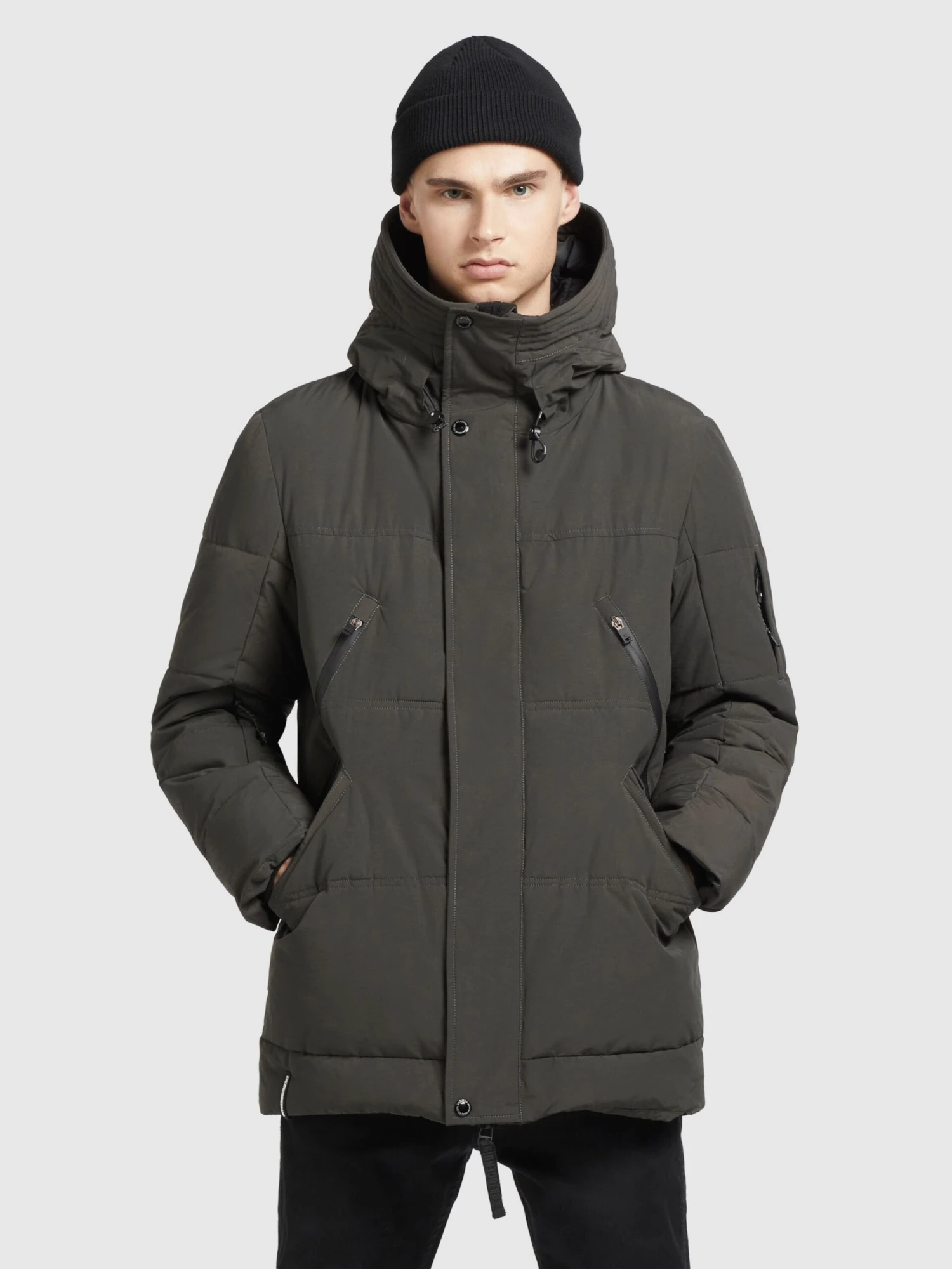 Khujo Winterjassen Winterjas Fank Heren Donkergroen 2 Khujo Winterjassen Winterjas Fank Heren Donkergroen - Afbeelding 2