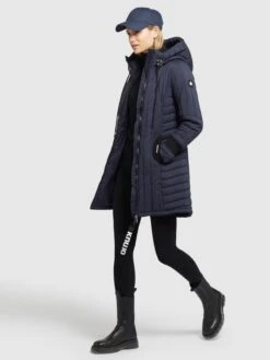 Khujo Winterjassen Winterjas Jerry Dames Navy -Khujo Winkel 4cabfd93d7152a654c968c48fb0a72be