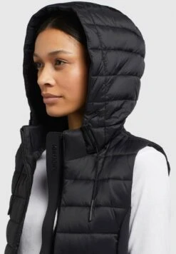 Khujo Fabia Matt - Bodywarmer - Schwarz -Khujo Winkel 5083ddca65564451a0feed24ee242dc6