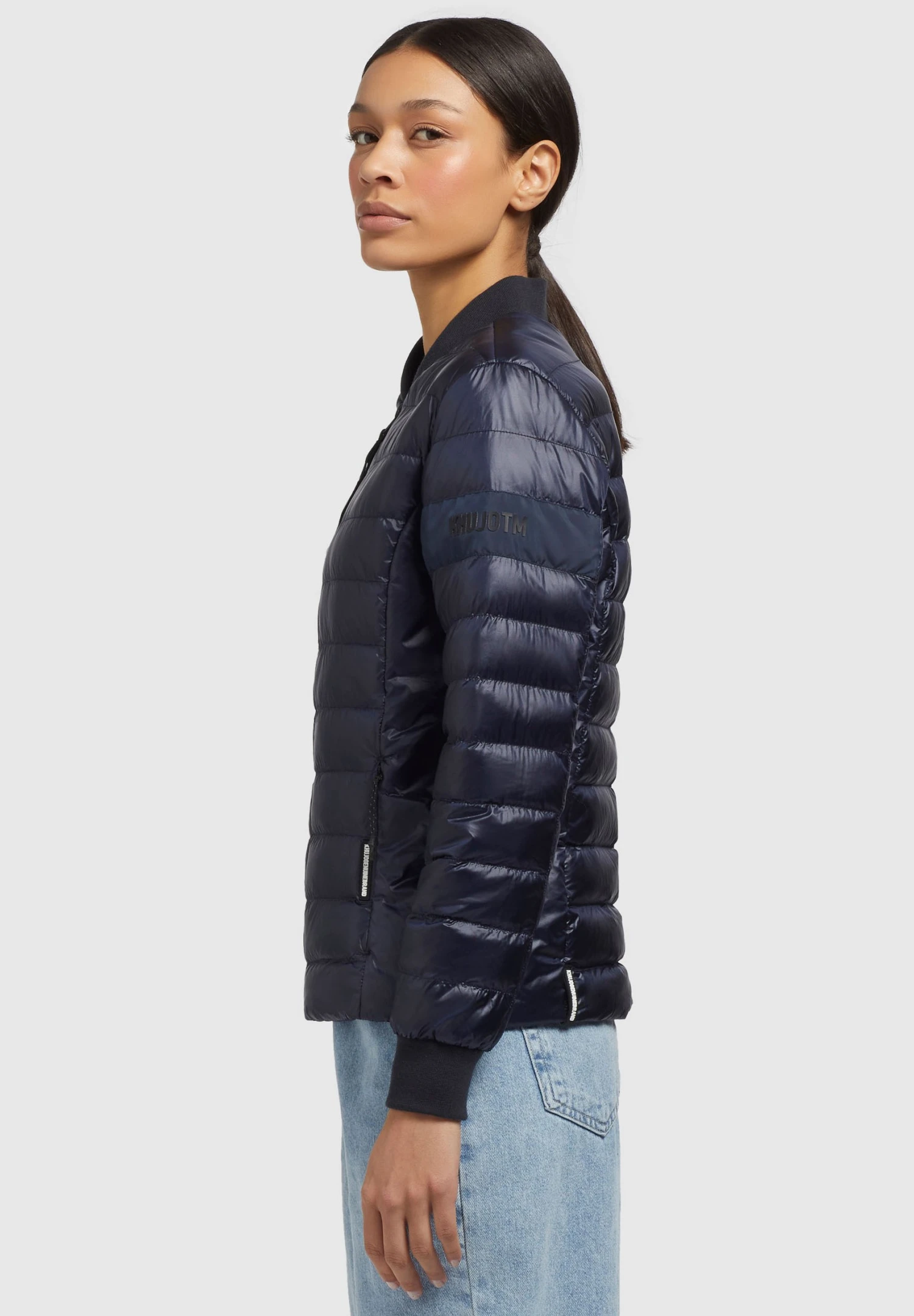 Khujo Maude Shiny - Bomberjacks - Dunkelblau 4 Khujo Maude Shiny - Bomberjacks - Dunkelblau - Afbeelding 4