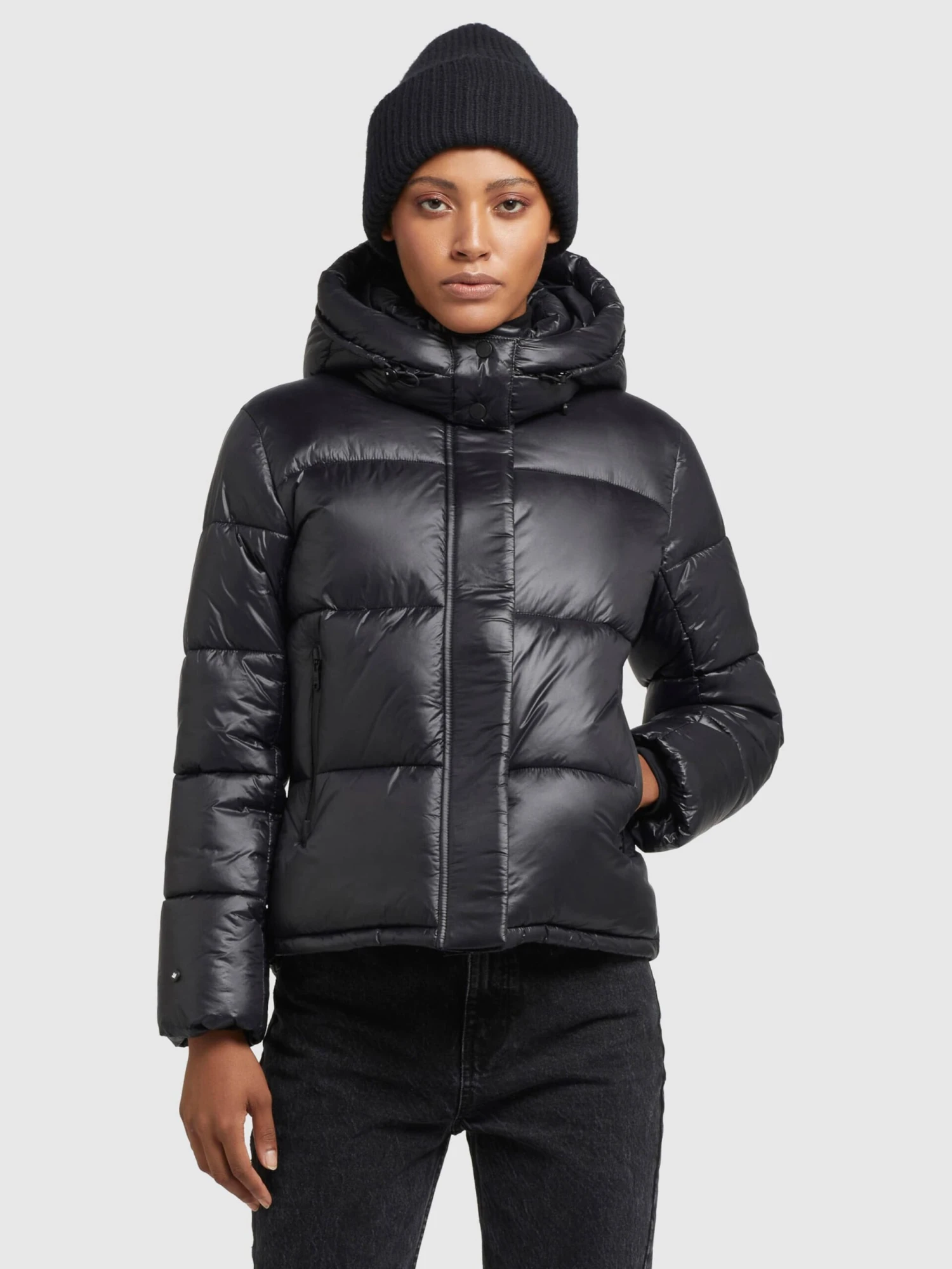 Khujo Winterjassen Winterjas Valona Dames Zwart 2 Khujo Winterjassen Winterjas Valona Dames Zwart - Afbeelding 2
